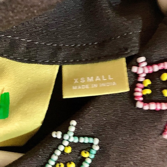 Anthropologie Maeve Beaded Tunic Women’s Size  XS Women Casual Beaded - Picture 7 of 8